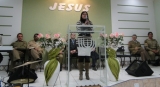 Pr Wolff ministra em culto de militares em Porto Belo-SC