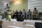 Pr Wolff ministra em culto de militares em Porto Belo-SC