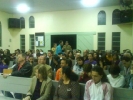 Culto com participação de vários militares na cidade de Guaramirim