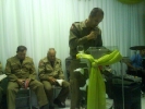 Culto com participação de vários militares na cidade de Guaramirim