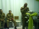 Culto com participação de vários militares na cidade de Guaramirim