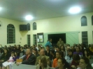 Culto com participação de vários militares na cidade de Guaramirim