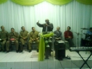 Culto com participação de vários militares na cidade de Guaramirim