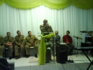 Culto com participação de vários militares na cidade de Guaramirim