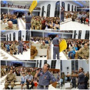 Muitas vidas edificadas no Congresso de Militares em Garuga