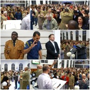 Muitas vidas edificadas no Congresso de Militares em Garuga