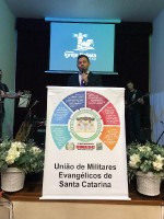 Militares no culto do GRUMESJ