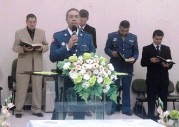 Igreja Assembléia de Deus de Ascurra recebe militares da UMESC