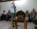 Culto de Militares em Barra Velha 1 casal aceitou a Jesus