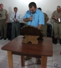 Culto de Militares em Barra Velha 1 casal aceitou a Jesus