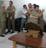 Culto de Militares em Barra Velha 1 casal aceitou a Jesus