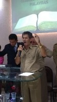 Estava uma benção o culto de militares 