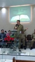 Estava uma benção o culto de militares 