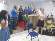 Reunião de militares em adoração a Deus 