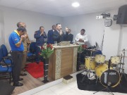 Reunião de militares em adoração a Deus 