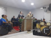 Reunião de militares em adoração a Deus 