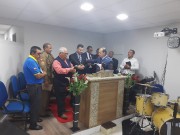 Reunião de militares em adoração a Deus 