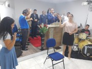 Reunião de militares em adoração a Deus 