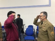 IEAD sede de Indaial com os militares
