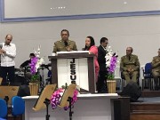 IEAD sede de Indaial com os militares