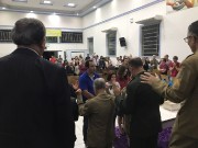 IEAD sede de Indaial com os militares