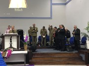 IEAD sede de Indaial com os militares