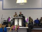IEAD sede de Indaial com os militares