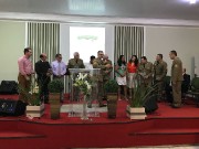 Culto militar na cidade de Itapoá - SC