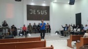 Culto na IEAD Penha em Lages, GRUMEL presente