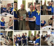 Entrega da bíblia do militar PM e BM