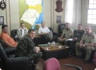 Presidente da UMCEB-UMESC visita Ten Cel Cmt do 10 BeC, Lages-SC