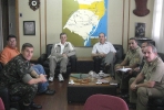 Presidente da UMCEB-UMESC visita Ten Cel Cmt do 10 BeC, Lages-SC
