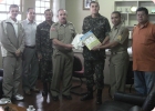 Presidente da UMCEB-UMESC visita Ten Cel Cmt do 10 BeC, Lages-SC
