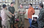 Presidente da UMCEB-UMESC visita Ten Cel Cmt do 10 BeC, Lages-SC