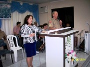 Foi muito bom o culto de militares em Indaial