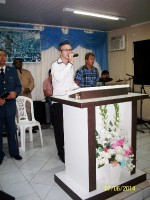 Foi muito bom o culto de militares em Indaial