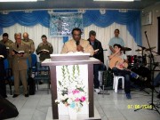 Foi muito bom o culto de militares em Indaial