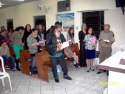 Foi muito bom o culto de militares em Indaial