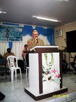 Foi muito bom o culto de militares em Indaial
