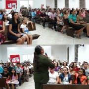Deus fez grandes coisas neste culto