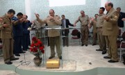 Foi muita glória no culto de militares em Itajaí dia 3.08.2014