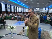 Presença de vários militares neste belo culto