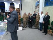 Presença de vários militares neste belo culto