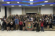 Grande participação de militares neste culto
