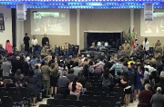 Grande participação de militares neste culto