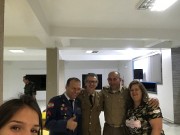 Grande participação de militares neste culto
