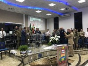 Grande participação de militares neste culto