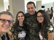 Grande participação de militares neste culto