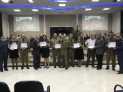 Grande participação de militares neste culto