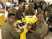 Grande participação de militares neste culto
